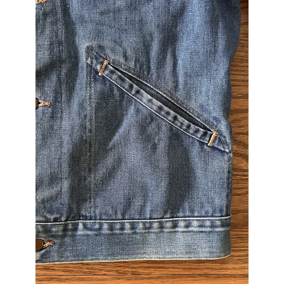 Vintage 1970s Wrangler 126MJ No Fault Denim Jacket Size 42 Cowboy Trucker USA